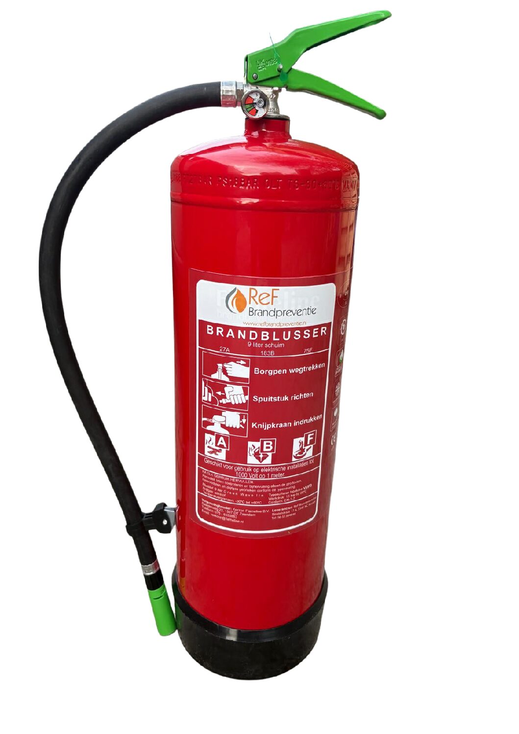 Schuimblusser 9 liter vorstvrij min -30 Celsius