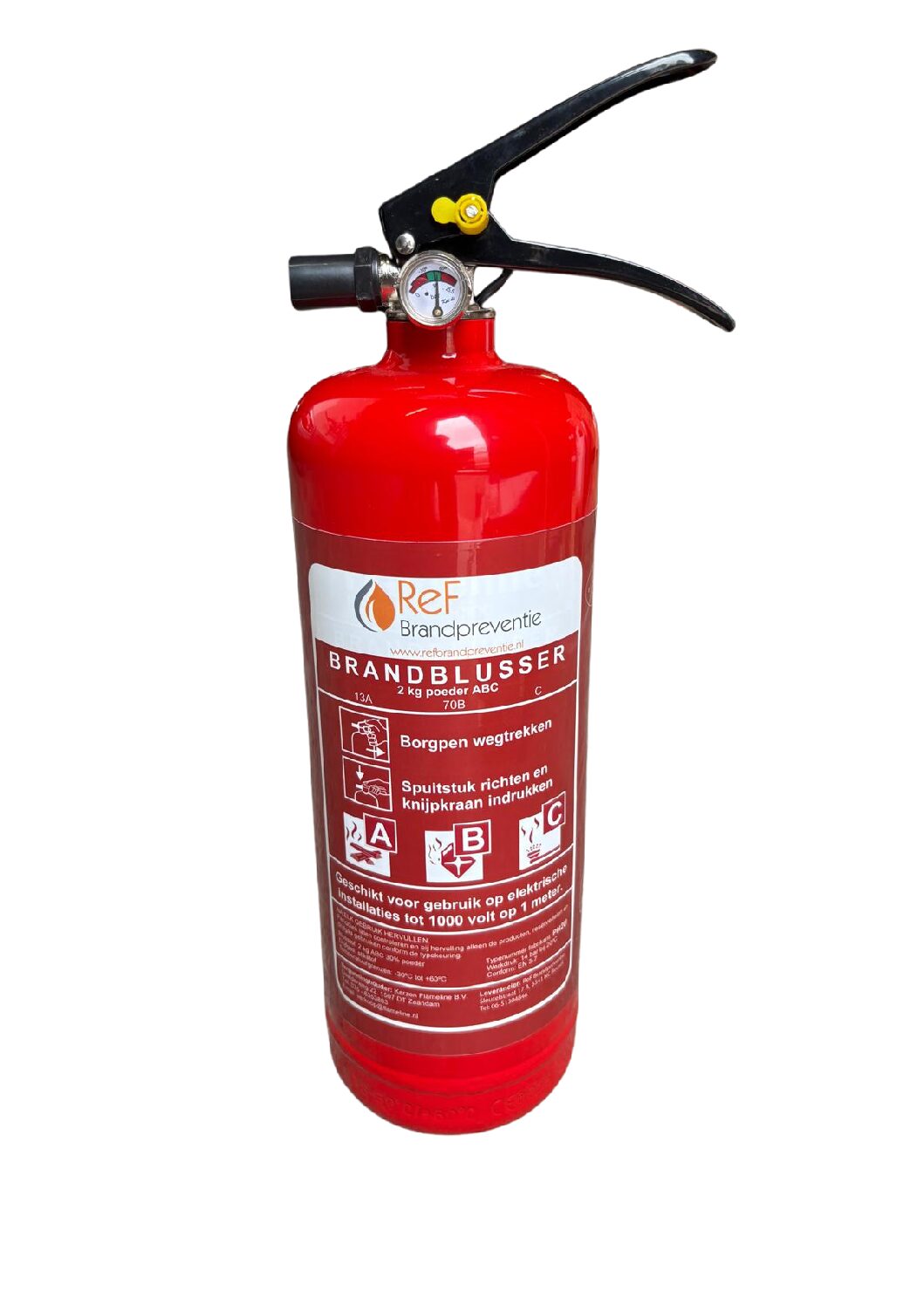 Poederblusser 2 kg ABC