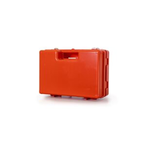 Verbandtrommel medi multi oranje met wandhouder (leeg)