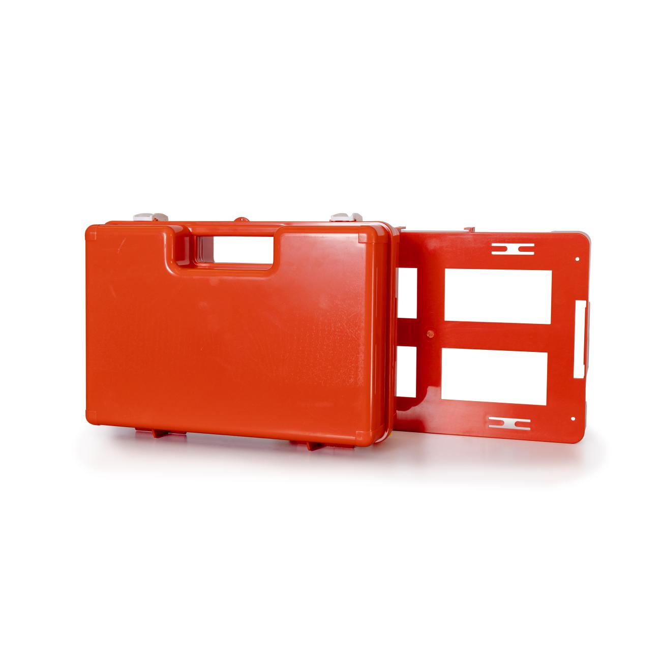 Verbandtrommel medi multi oranje met wandhouder (leeg) - Afbeelding 2