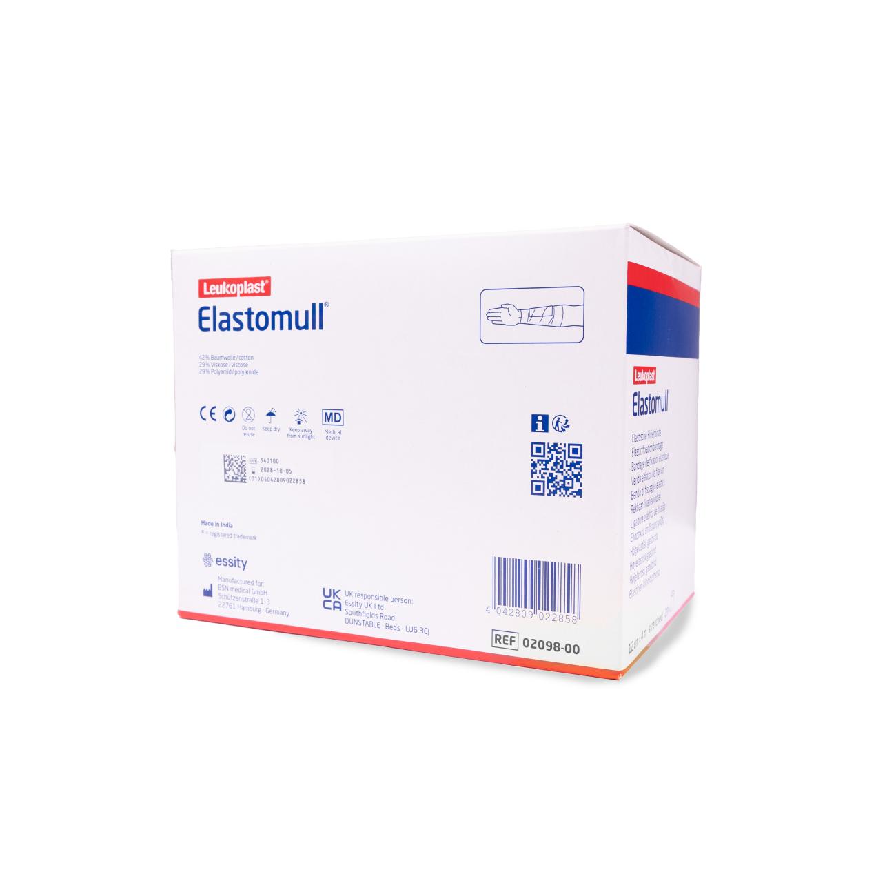 Elastomull 12 cm x 4 m gecellofaneerd (20 stuks)