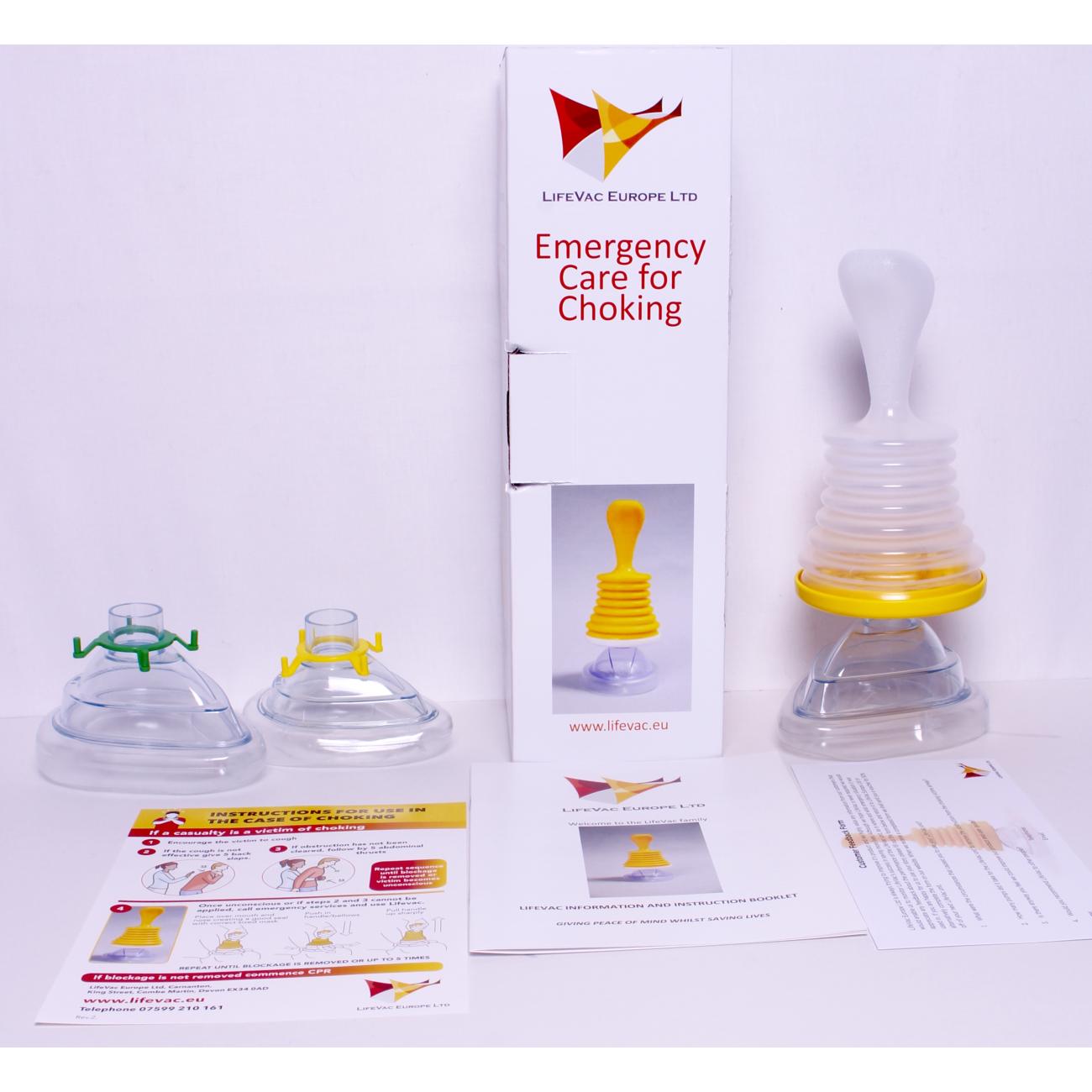LifeVac Home Kit voor hulp bij een verstikkingsincident