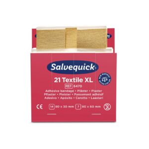 Salvequick XL elastische pleisters navulling (doos)