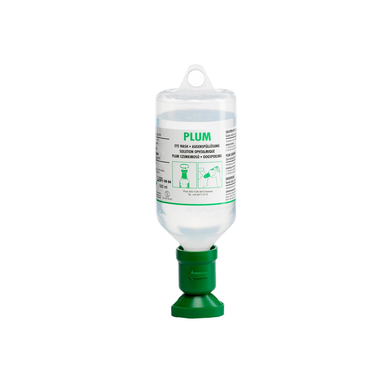 Plum oogspoelfles 500 ml (incl. oogbadje)