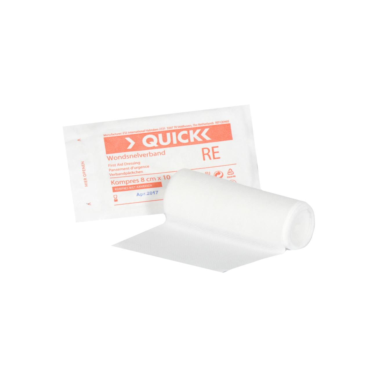 Quick snelverband gerold 8 x 10 cm middel