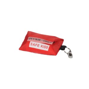 Sleutelhangertasje Safe Kiss rood (gevuld)