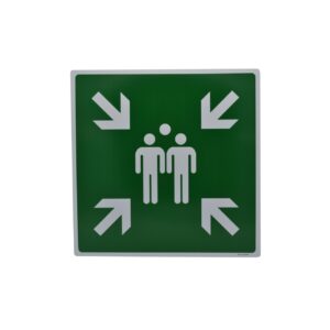 Pictogram bord Verzamelplaats 400 x 400 mm