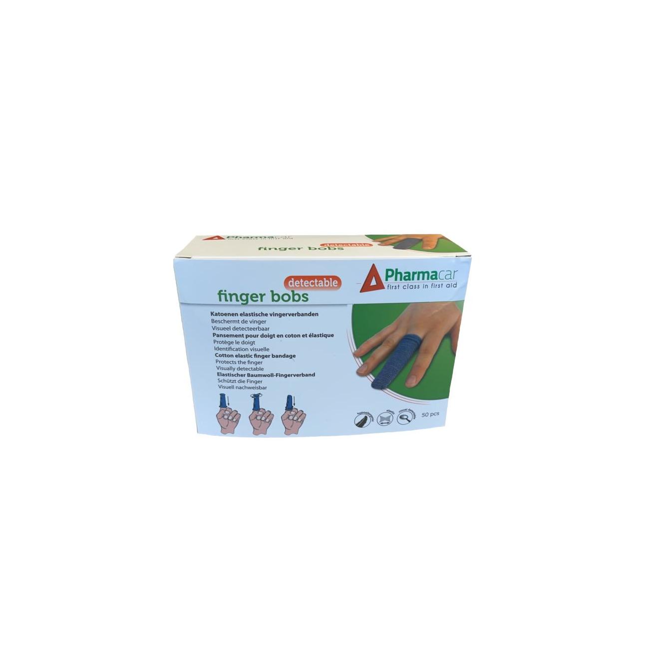Vingerbobs blauw (50 stuks) one size fits all