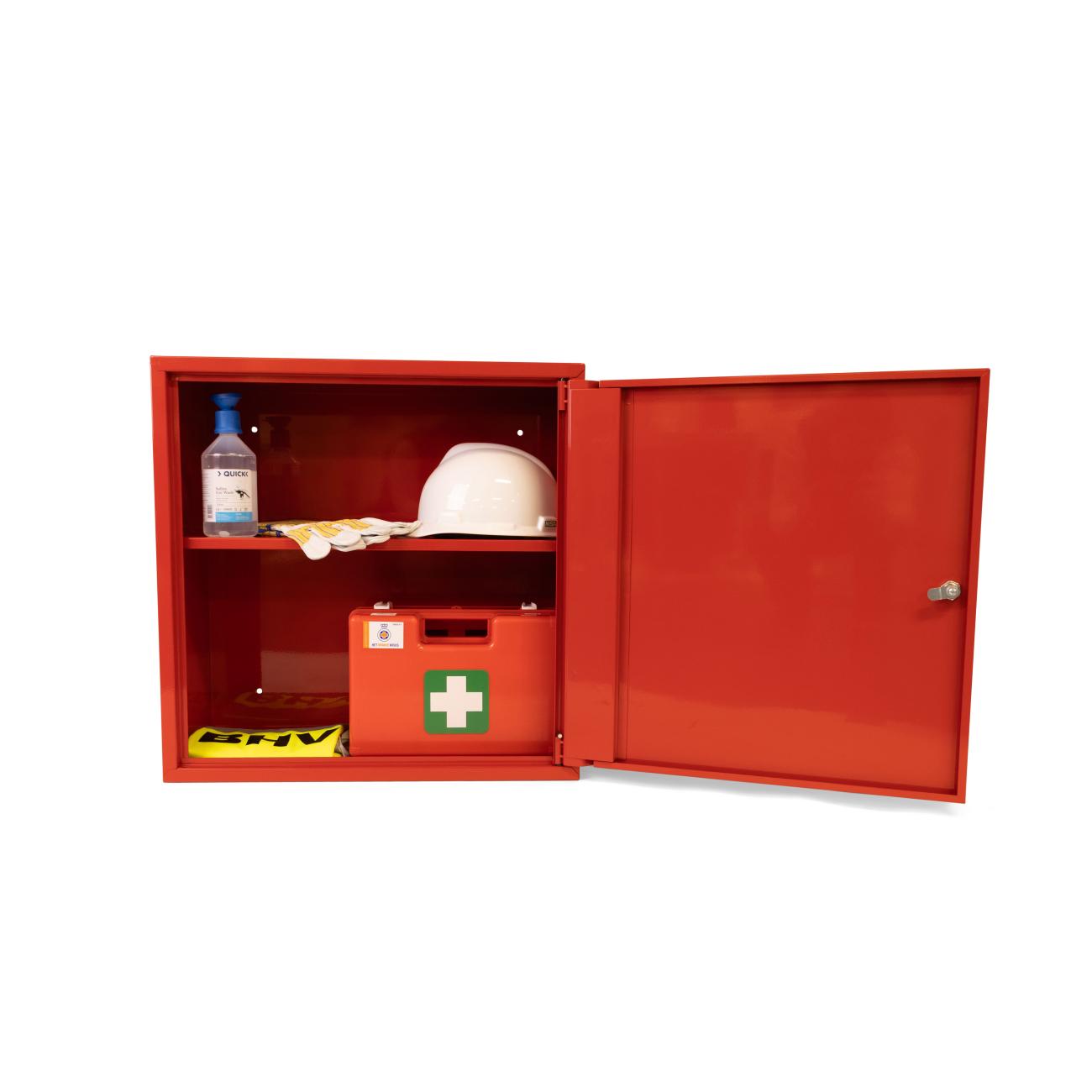 Quick BHV kast rood 60x60x25cm gevuld