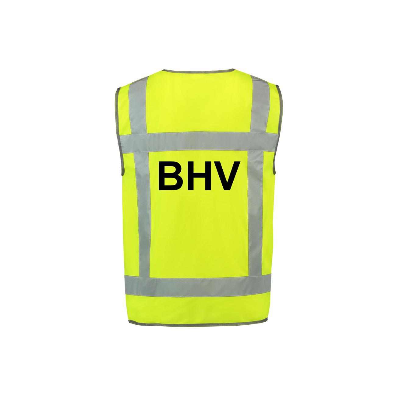 Hesje RWS geel met opdruk BHV (maat XXL) - Afbeelding 2