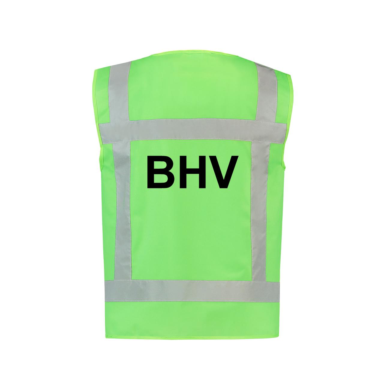 Hesje RWS limegreen met opdruk BHV (maat XXL) - Afbeelding 2
