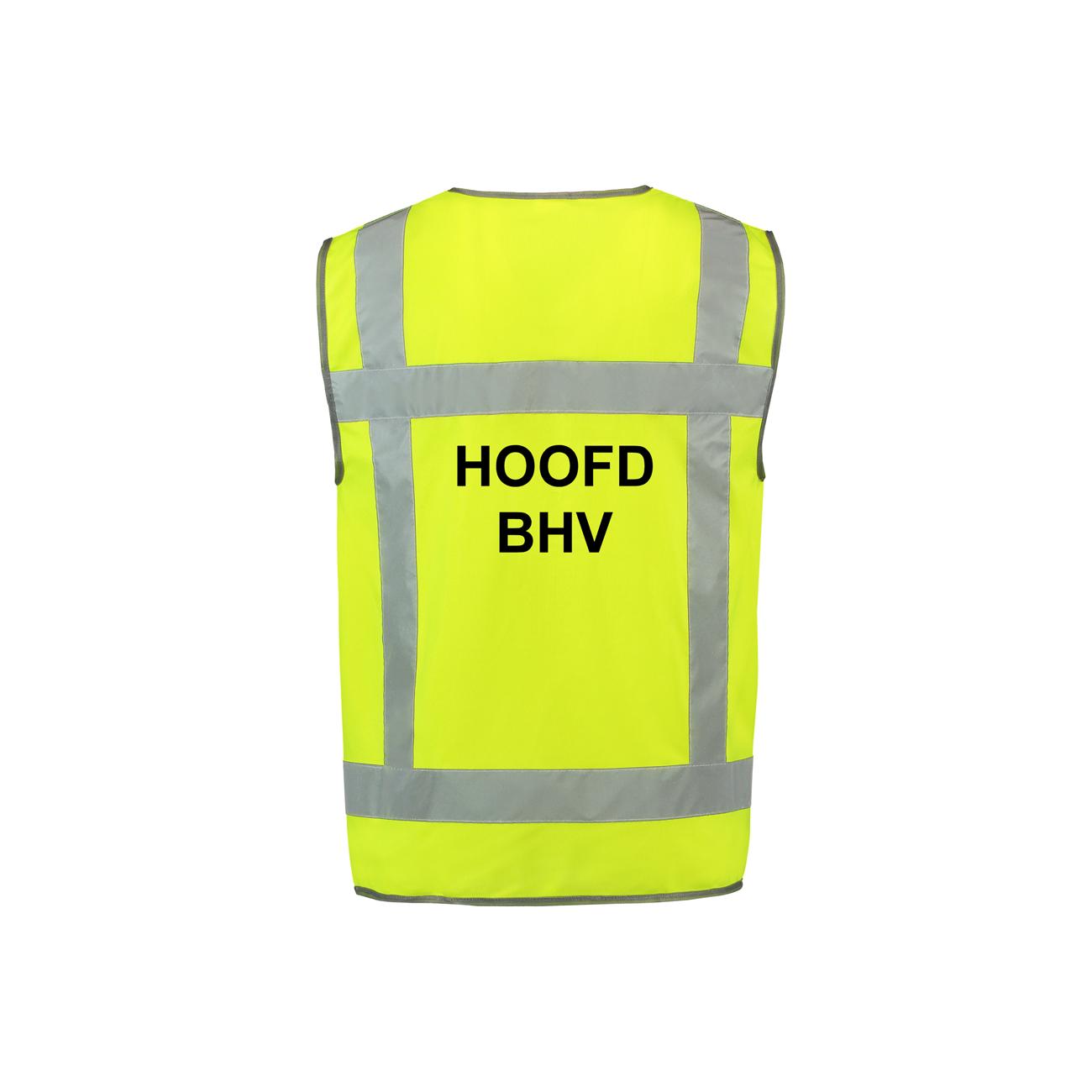 Hesje RWS geel met opdruk Hoofd BHV (maat XXL) - Afbeelding 2