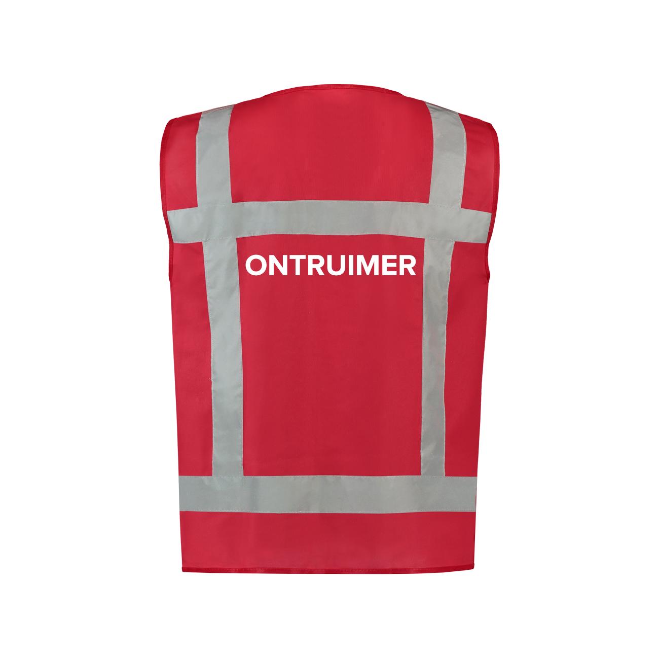 Hesje RWS rood opdruk Ontruimer maat XL-XXL - Afbeelding 2