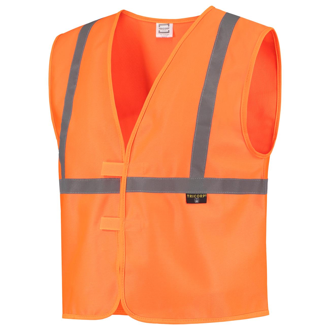 Veiligheidsvest Kids oranje maat 128 - Afbeelding 3