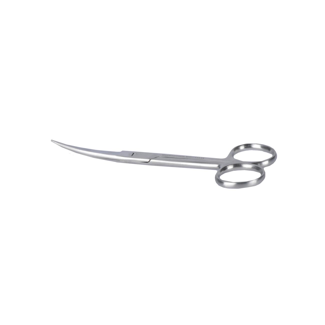 Chirurgische schaar gebogen spits/spits 14 cm