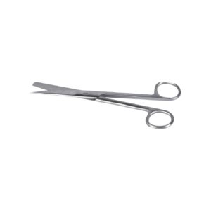 Rechte schaar RVS spits/stomp 14 cm