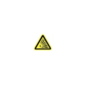 Pictogram sticker Explosieve stoffen 90mm