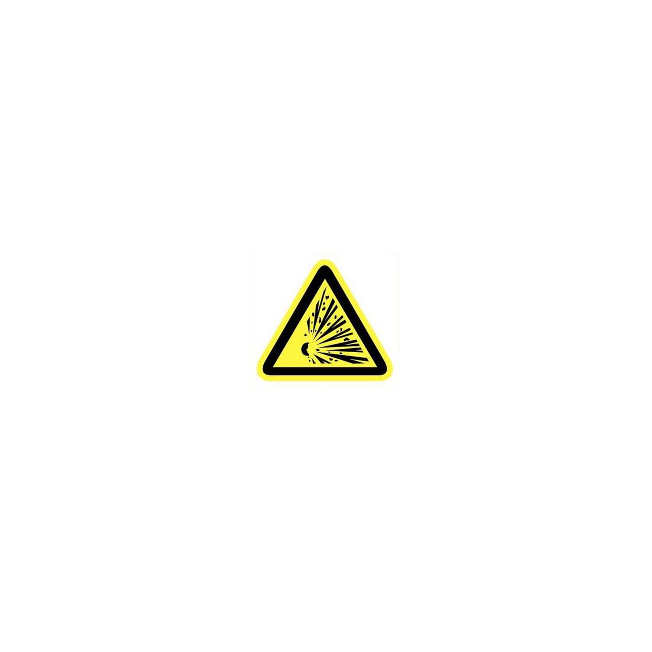 Pictogram sticker Explosieve stoffen 90mm
