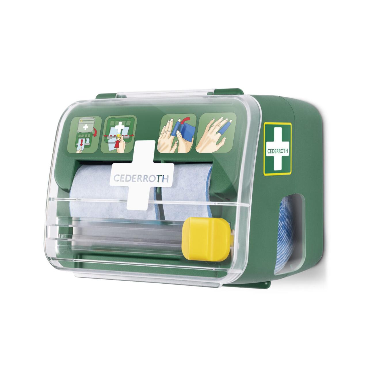 Cederroth soft foam dispenser gevuld met 1x blue 6 cm x 4,5m - Afbeelding 2