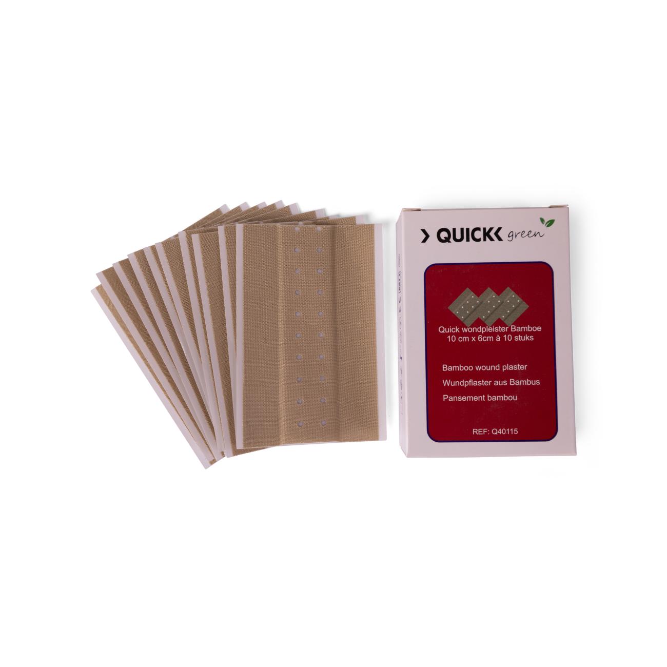 Quick Green Bamboo wondpleisters 10 cm x 6 cm (10 stuks) - Afbeelding 3