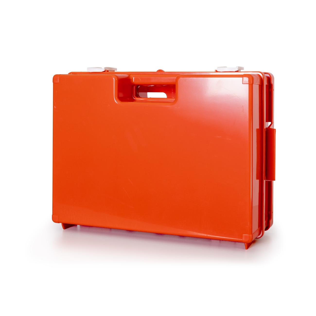 Verbandtrommel A multi oranje met wandhouder (leeg)